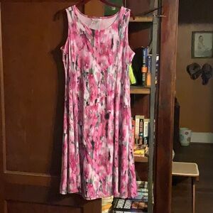 TanJay Pink Sleeveless Scoop Neck Sundress